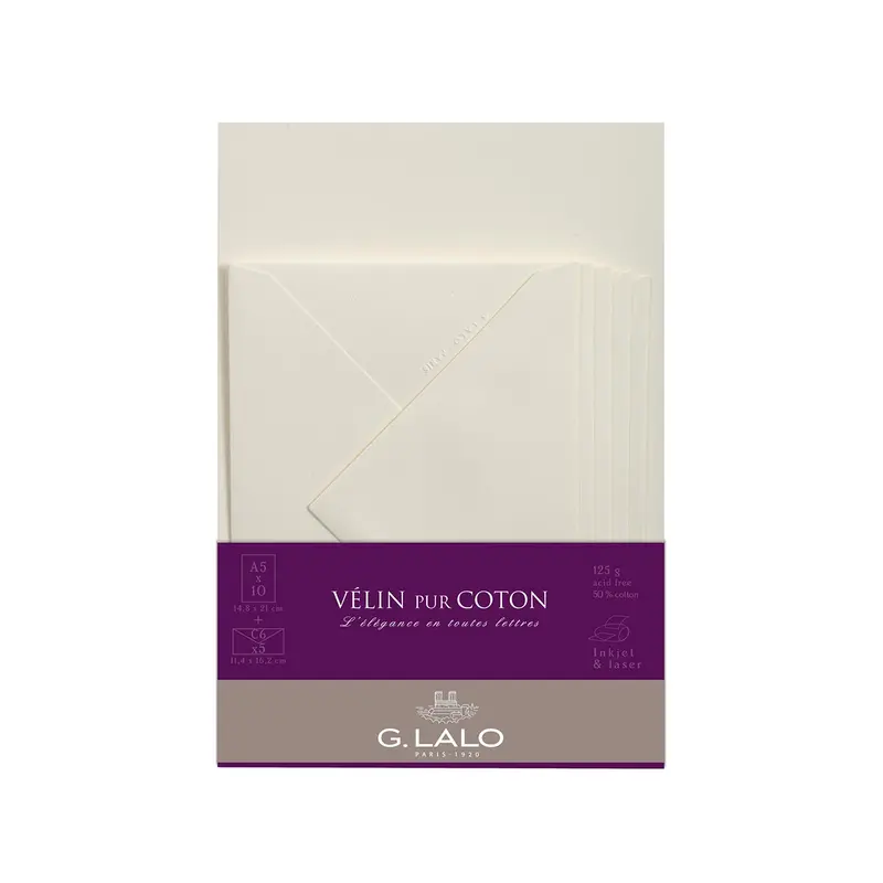 G. Lalo Velin Pur Coton Correspondence Set 2