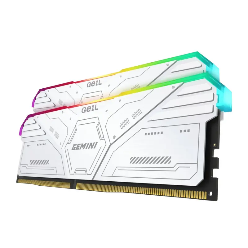 Geil Gemini Rgb 32Gb Ddr5 6000Mhz Desktop Gaming Memory Kit (2 X 16Gb) – White 2