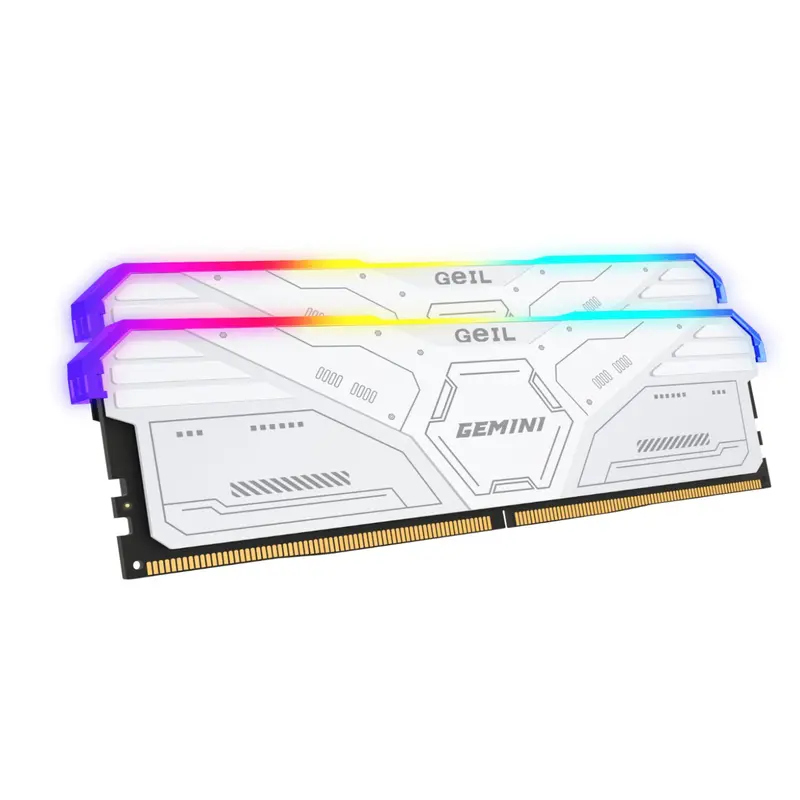 Geil Gemini Rgb 32Gb Kit(2X16gb) 6000Mhz Ddr5 Desktop Gaming Memory - White 1