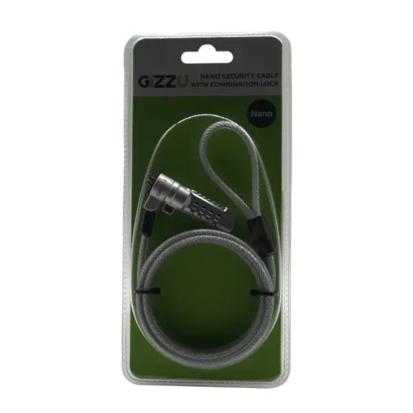 Gizzu 1.8M Nano Combination Lock Security Cable 2