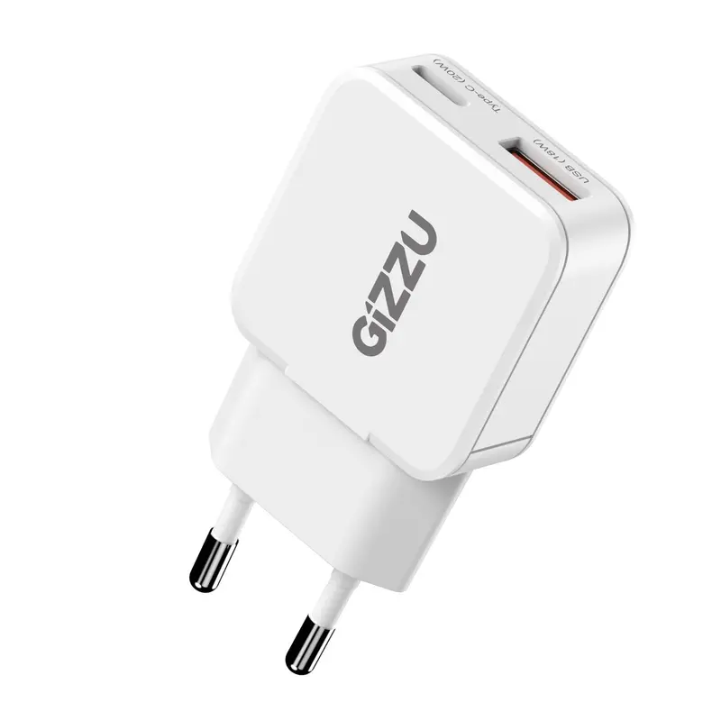 Gizzu 2-Port 20W Gan Wall Charger 1