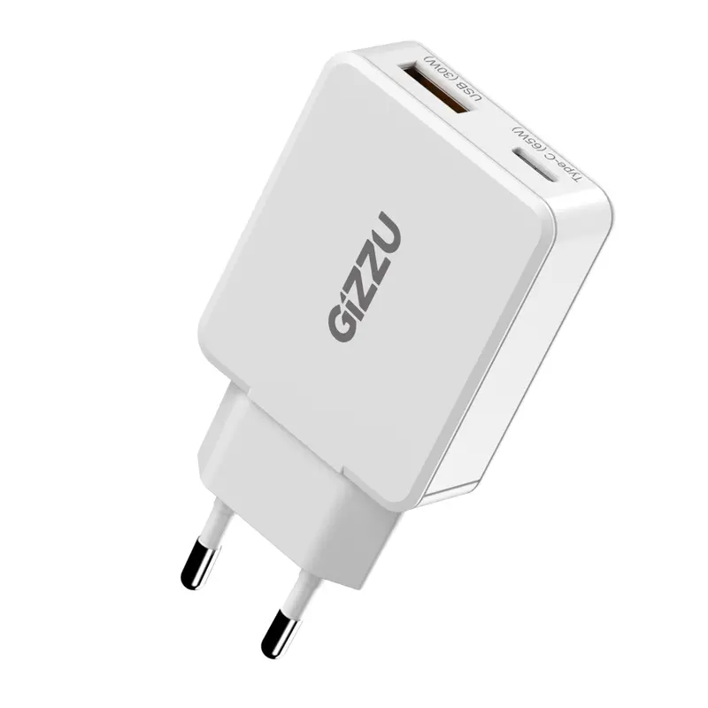 Gizzu 2-Port 65W Gan Wall Charger 1