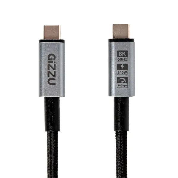 Gizzu 240W 20Gbps Type-C 2M Cable 2