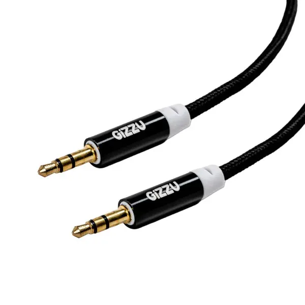 Gizzu 3.5Mm Aux Cable 2M - Black 1