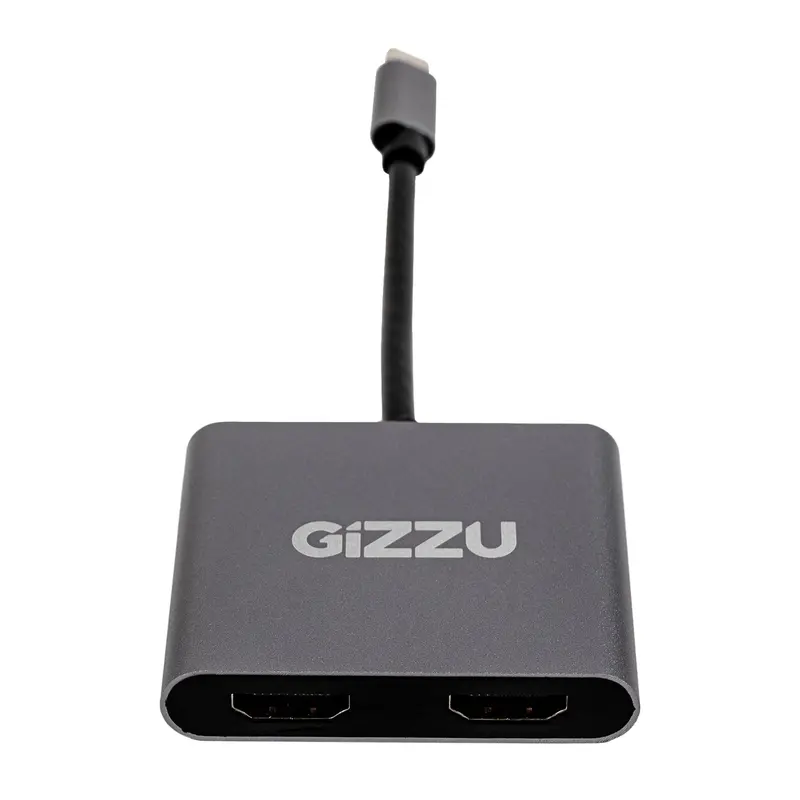 Gizzu 4-In-1 Type-C To Dual Hdmi Hub 1