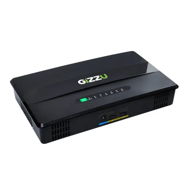 Gizzu 60W 65Wh 17600Mah Mini Poe Dc Ups Lithium - Black 1