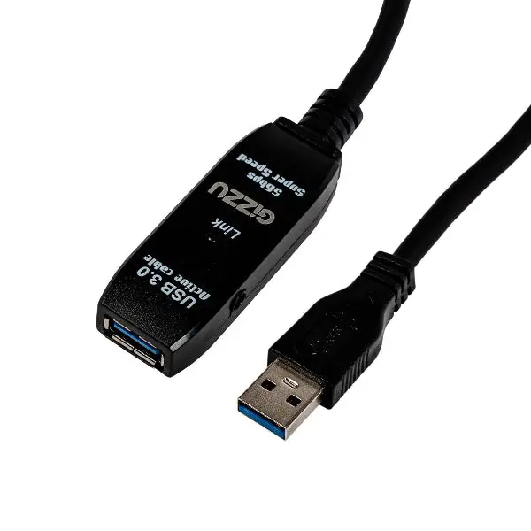 Gizzu Usb 3.0 Active Extension Cable 5M - Black 1