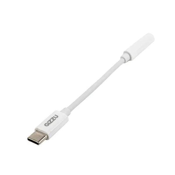 Gizzu Usb Type-C To 3.5Mm Aux Audio Adapter - White 1