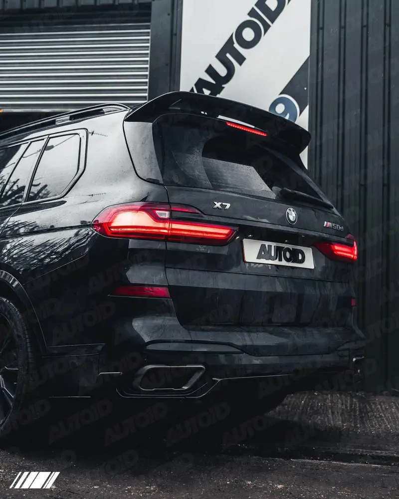 Gloss Black Competition Rear Diffuser Set For Bmw X7 By Form (2018+, G07) 2