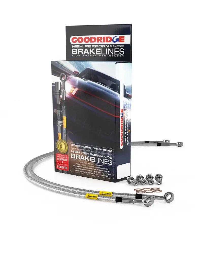 Goodridge Stainless Brake Line Kit 2016–2022 Chevrolet Camaro Ss 1Le (1Ss W/1Le Brembo Red Fr Monobloc Calipers) 1