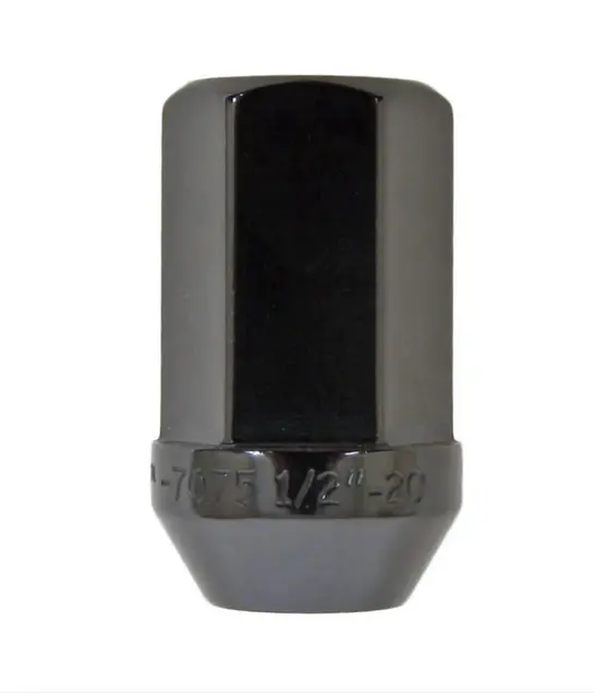 Gorilla Aluminum Closed End Lug Nut - 1/2"-20 Thread Size - 3/4" Hex - Anodized Black Finish 1