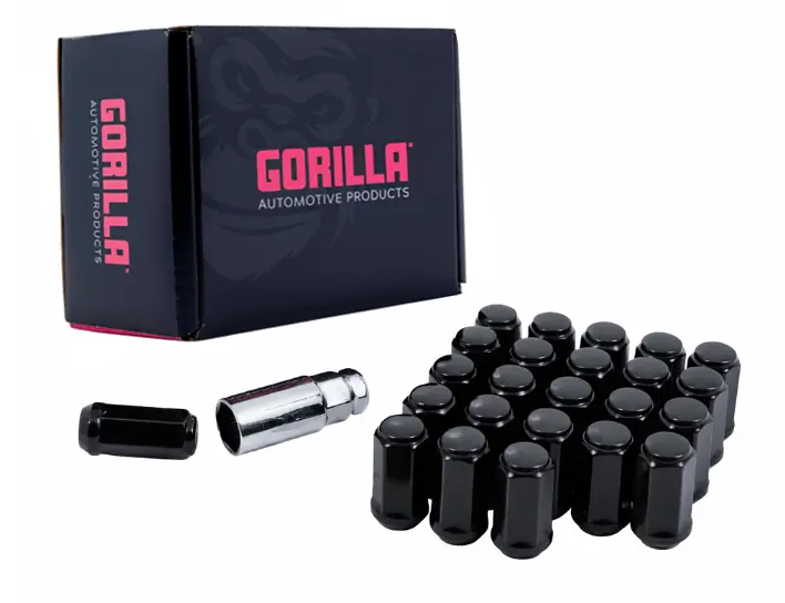 Gorilla Hex Duplex Acorn Bulge Lug Nuts | 3/4" Hex | 1/2" - 20 Thread Size | Set Of 24 2