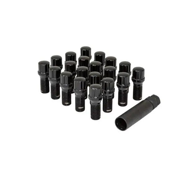 Gorilla Spline Lug Bolts 14X1.50 Cone Seat Black (20 Piece Kit) 1