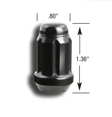 Gorilla Tuner Series Lug Nut 1/2"-20 Black 2