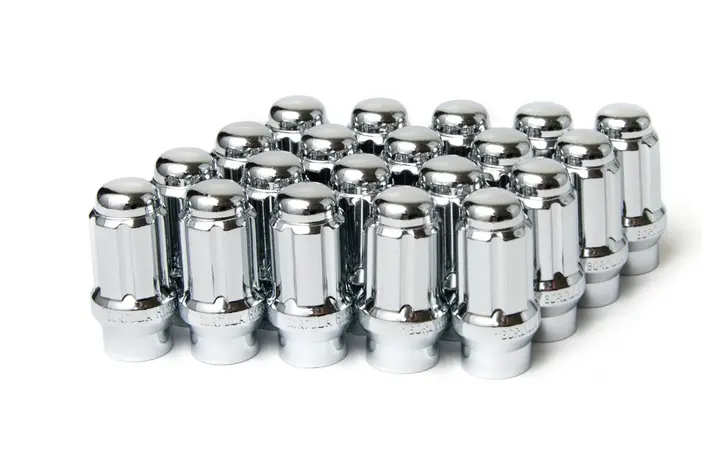 Gorilla Tuner Series Spline Et Lug Nut 12Mmx1.25 Chrome 5 Lug Kit With Key (Set Of 20) Passenger Car 1