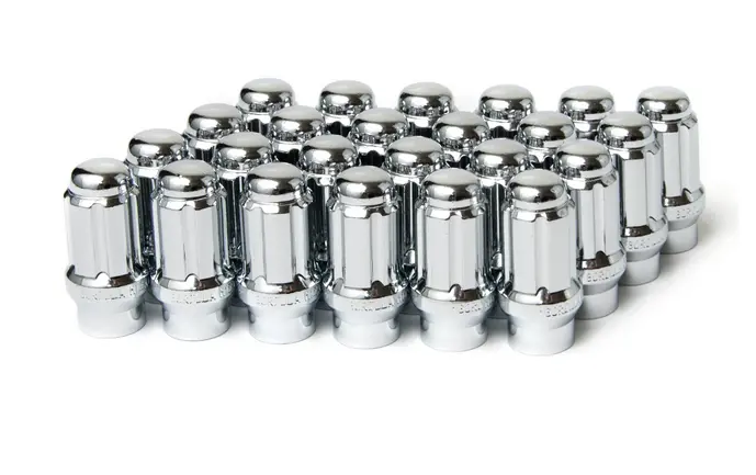 Gorilla Tuner Series Spline Et Lug Nut 12X1.25 Chrome 6 Lug Kit With Key (Set Of 24) Passenger Car 1