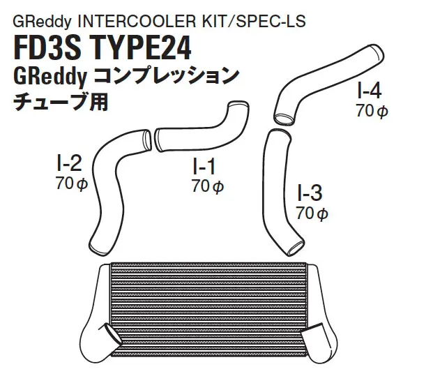 Greddy Mazda Rx-7 Fd3s T-24F Intercooler Greddy Comp *Special Order* 1