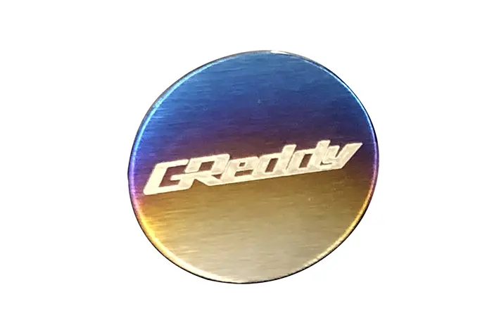 Greddy Titanium Disk Badge For Type-A Shift Knob 1