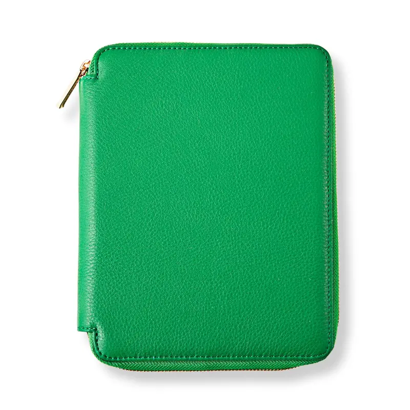 Greenwich Pebbled Leather Zipped Folio Bundle 2