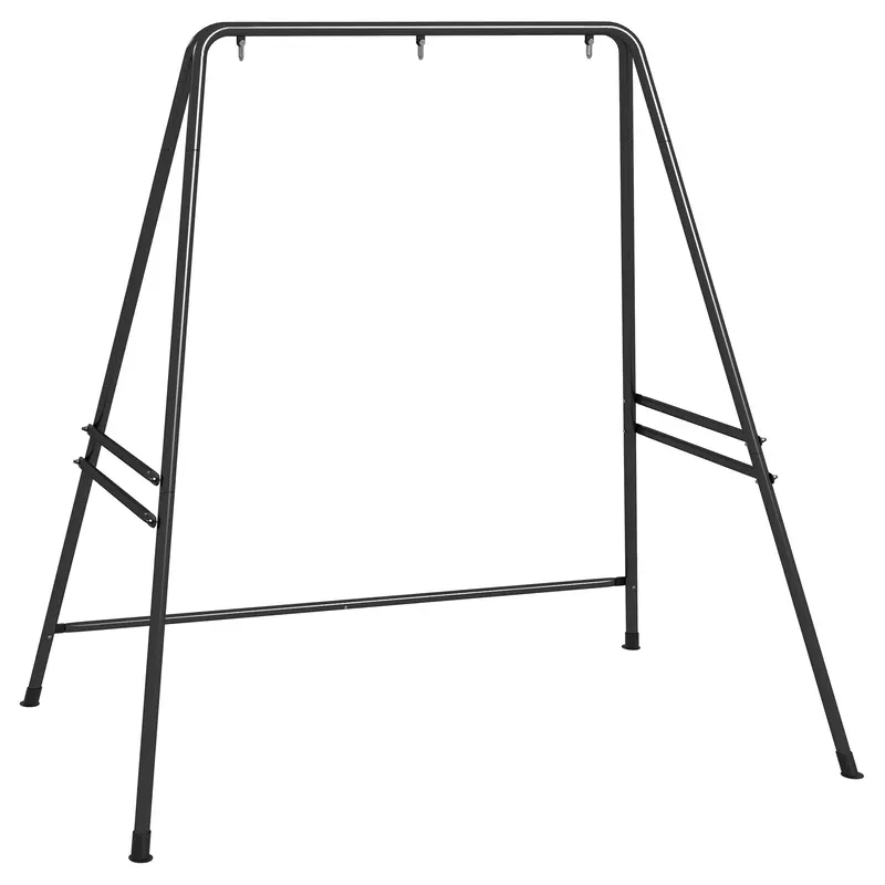 Hanging Heavy Duty Metal Frame Hammock Stand For Air Porch Swing Chair, Egg Cahir, Black 1