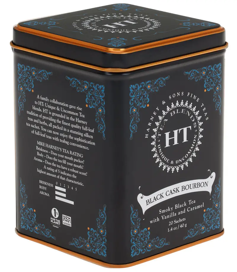 Harney & Sons Fine Teas - Black Cask Bourbon, Ht Tin Of 20 Sachets 1