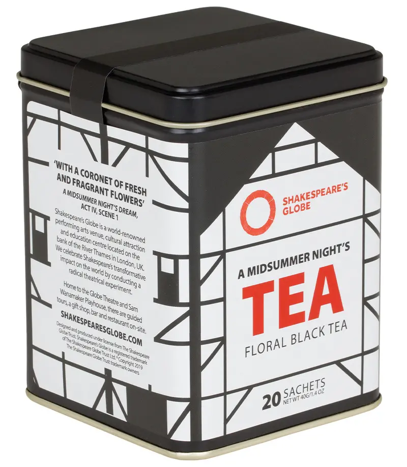 Harney & Sons Fine Teas - Shakespeare's Globe - A Midsummer Night's Tea, Tin Of 20 Sachets 1