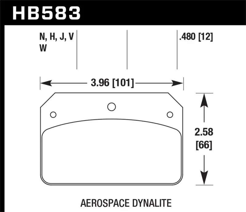 Hawk Ferro-Carbon Black Powder Coat Hps Street Brake Pads - 12Mm Pad Thickness 1