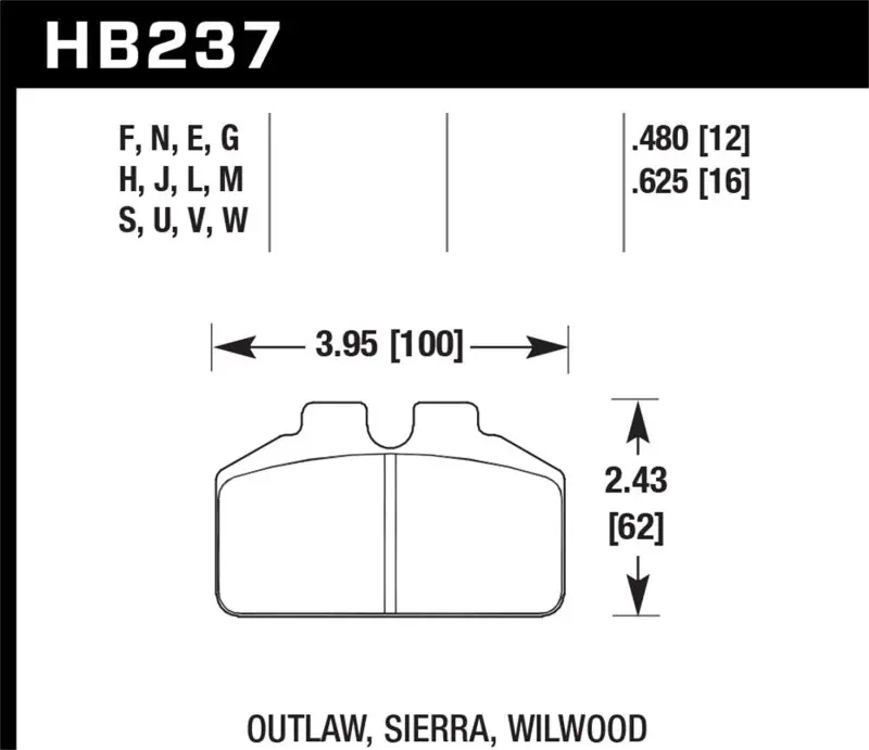 Hawk Hp+ Street Brake Pads 1