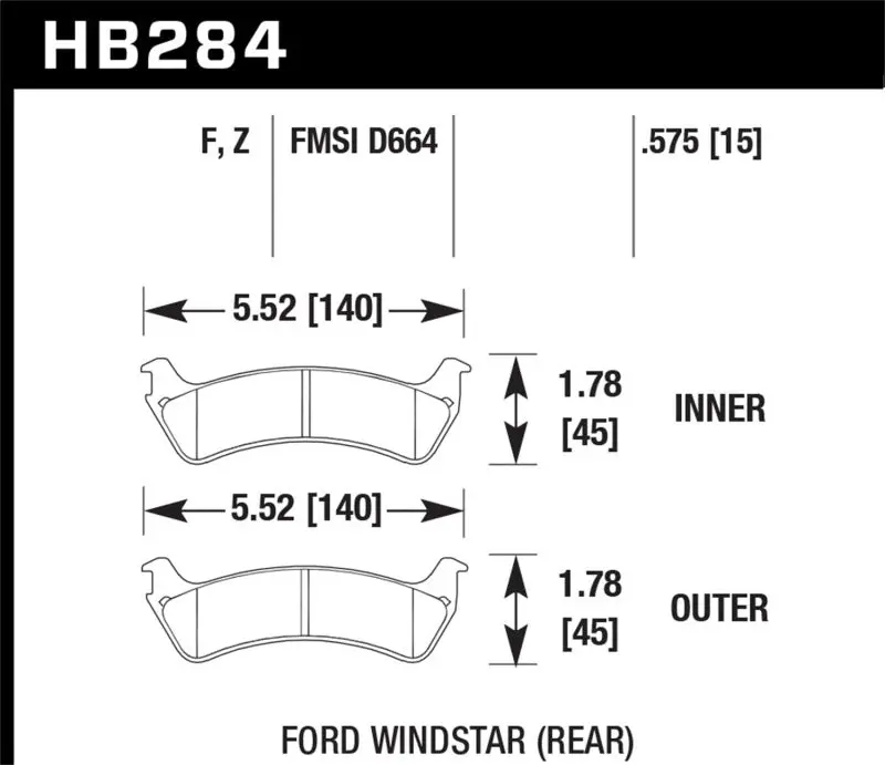 Hawk Hps Street Brake Pads 2