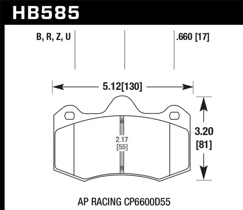 Hawk Performance Ceramic Street Brake Pads 1
