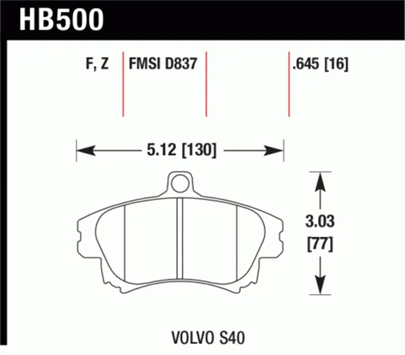 Hawk Performance Ceramic Street Brake Pads 1