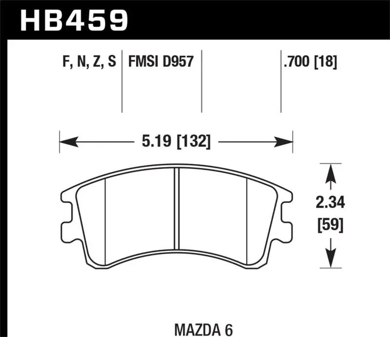 Hawk Performance Ceramic Street Brake Pads 1