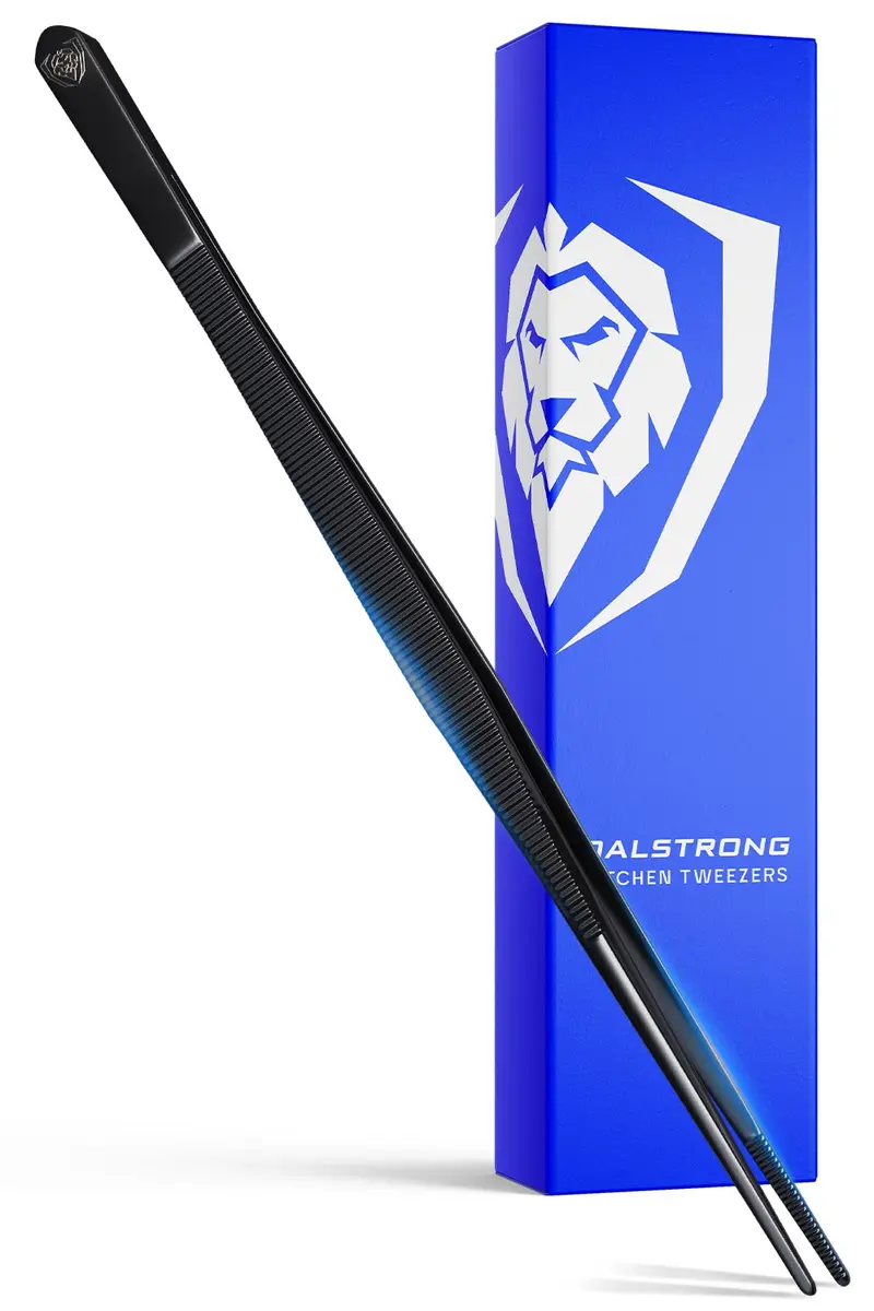 High-Precision Black Titanium Coated 12" | Professional Tweezers | Dalstrong © 1