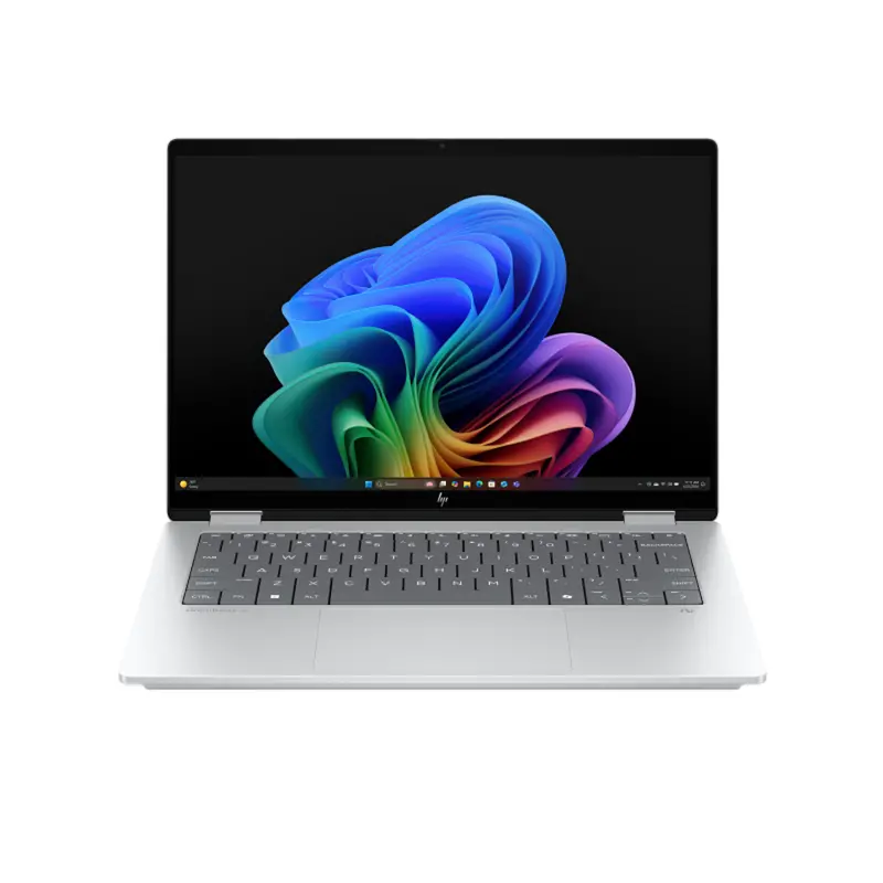 Hp | Omnibook X Flip | 14" 3K Oled Touch | Intel Core Ultra 7 | 16Gb Ddr5 | 1Tb Ssd | 2-In-1 Laptop Next Gen Ai - Glacier Silver 1
