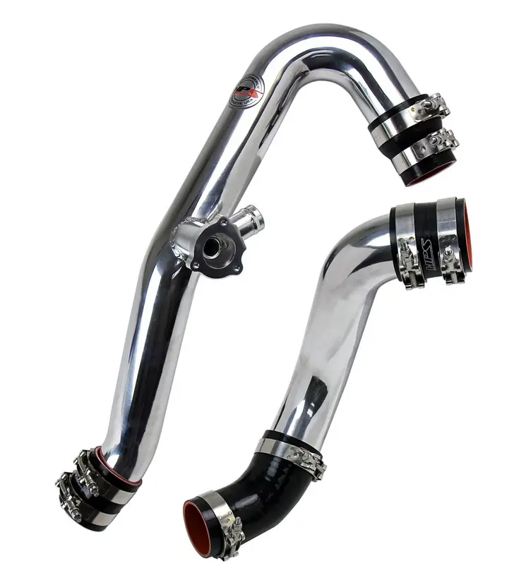 Hps Intercooler Hot Charge Pipe And Cold Side With Black Hoses 2015-2017 Ford Mustang Ecoboost 2.3L Turbo 1