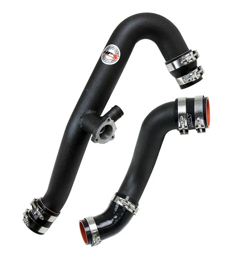 Hps Intercooler Hot Charge Pipe And Cold Side With Black Hoses 2015-2017 Ford Mustang Ecoboost 2.3L Turbo 2