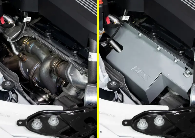 Hps Turbo Heat Shield Steel W/ Cerakote Ceramic Coating 2023-2024 Bmw M240i / 2020-2024 M340i / 2021-2024 M440i (B58 3.0L Turbo) 2