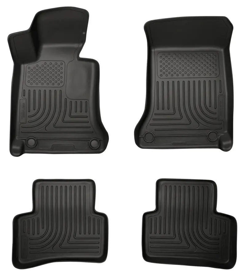 Husky Liners 2012 Mercedes C-Class Weatherbeater Combo Black Floor Liners 1