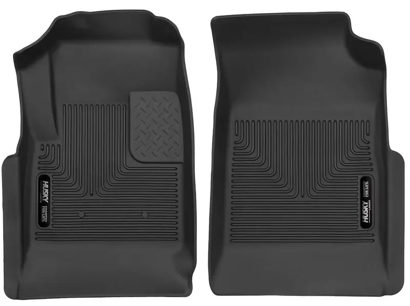 Husky Liners 2015-2022 Chevy Colorado Crew Cab / Extended Cab Front Row Black X-Act Contour Floor Liners 1