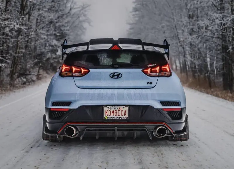 Hyundai Veloster N Carbon Fibre Rear Spoiler Wing V2 By Adro (2019+) 2