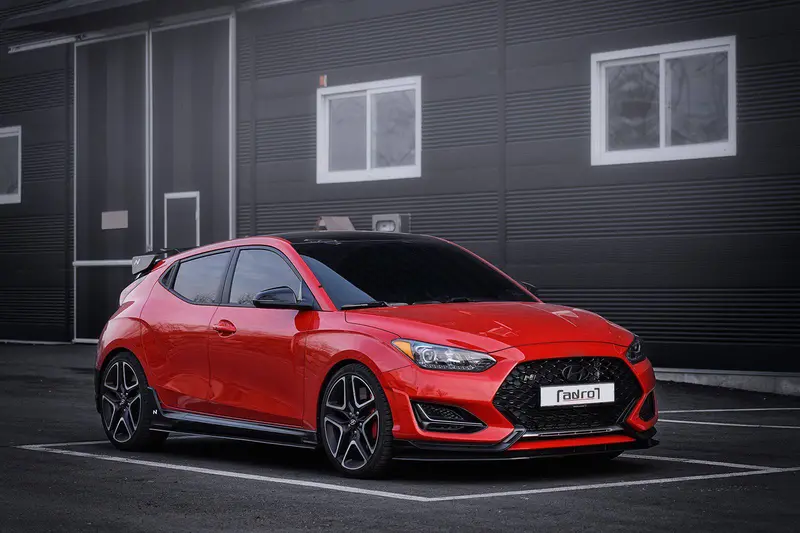 Hyundai Veloster N & Turbo Carbon Fibre Front Splitter V1 By Adro (2018+) 1