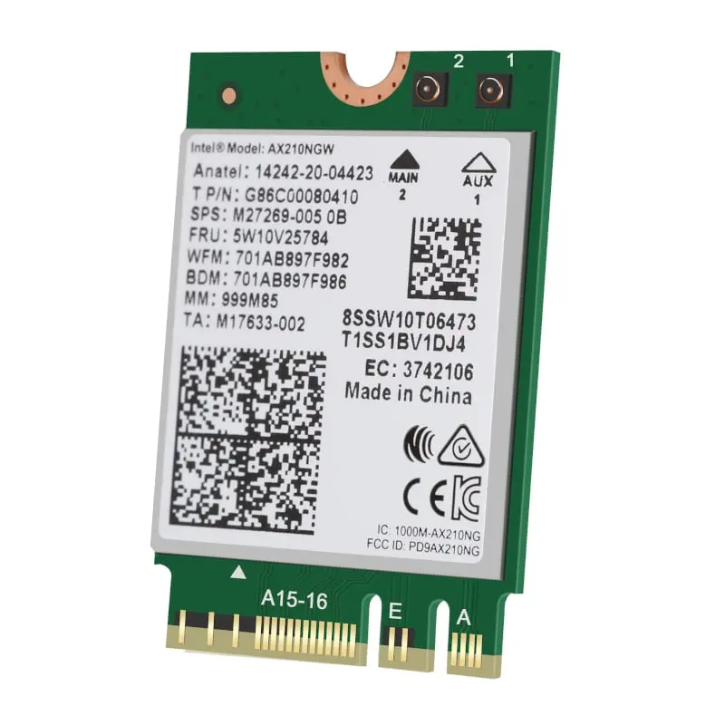 Intel Ax210 M.2 Wifi Card Module 1
