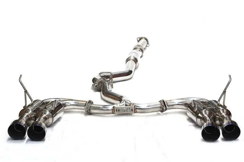 Invidia Gemini R400 Cat Back Exhaust 2008-2014 Subaru Wrx Hatchback (Stainless Tips) 1