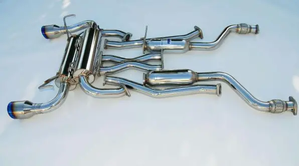 Invidia Gemini Stainless Cat-Back Exhaust 2009+ Nissan 370Z (Titanium Tip) 2