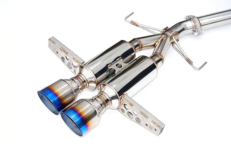 Invidia Gemini Stainless Steel Tip Cat-Back Exhaust 2017-2018 Honda Civic Hatchback Sport (Burnt Titanium Tip) 2