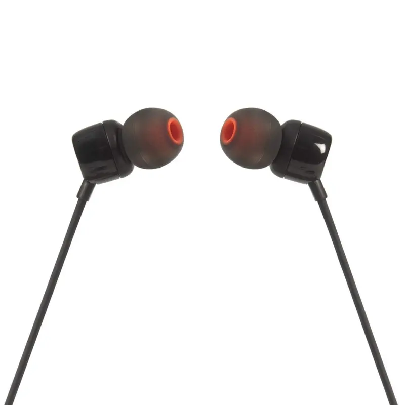 Jbl In-Ear Headphone And Mic Wired Black T110blk 2