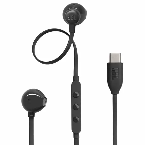 Jbl Tune 305C Usb Type-C Wired Hi-Res Earphones - Black 1