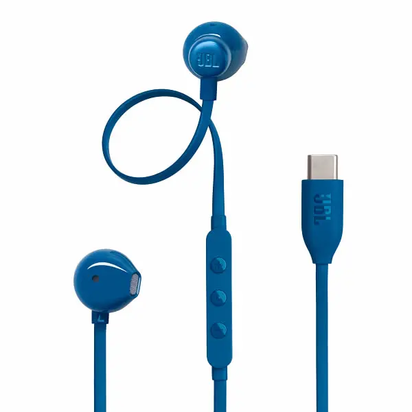 Jbl Tune 305C Usb Type-C Wired Hi-Res Earphones - Blue 1