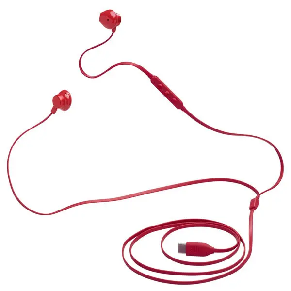 Jbl Tune 305C Usb Type-C Wired Hi-Res Earphones - Red 2