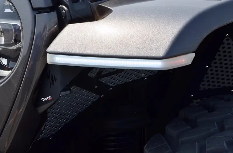 Jeep Wrangler Jl/Gladiator 9.5 X 0.75 Inch Slim Chop Kit Drl W/ Sequential Switchback Turn Signal & Side Marker Light 2